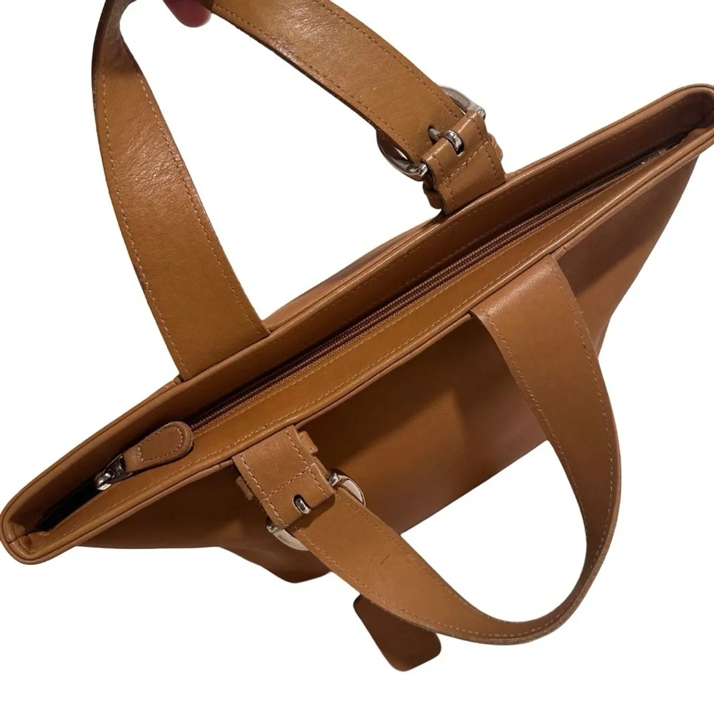 Vintage Coach Waverly Mini Tote Handbag in Saddle/Tan/Buckskin/Camel EUC No.4133 - Picture 7 of 17